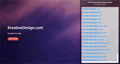 Desktop Screenshot of kreativedesign.com